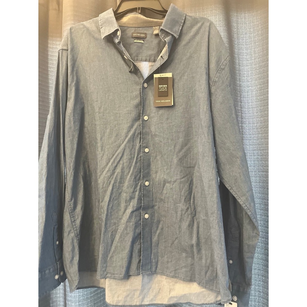Men's Xl New With Tags Long Sleeve Dress Shirt